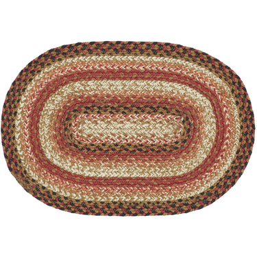 Ginger Spice Jute Braided Oval Placemat 12